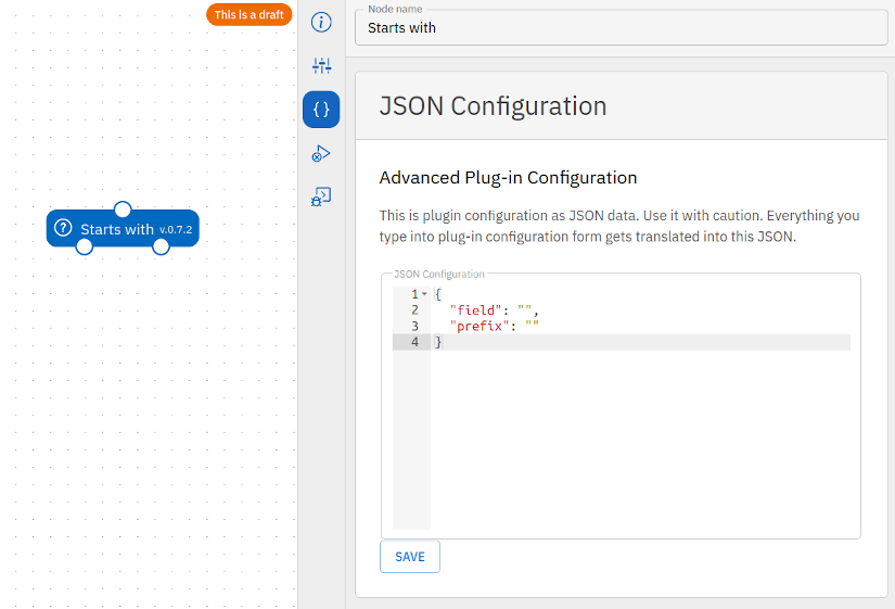 JSON configuration editor